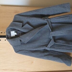 H&M Gray Belted Coat